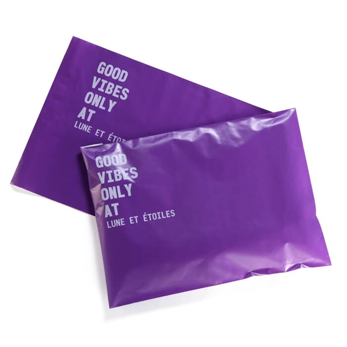 purple mailing envelopes